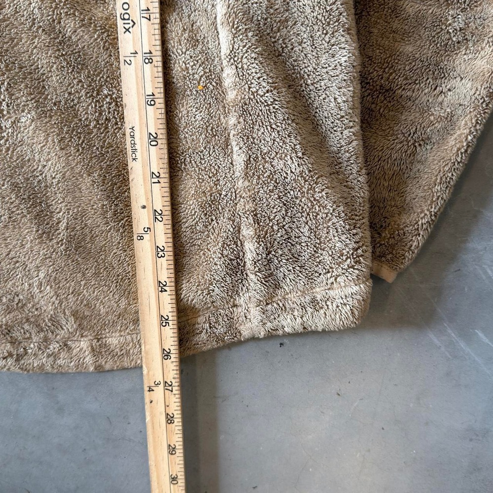 The north face women's outmeal colored fuzzy zip up fleece - Picture 5 of 5